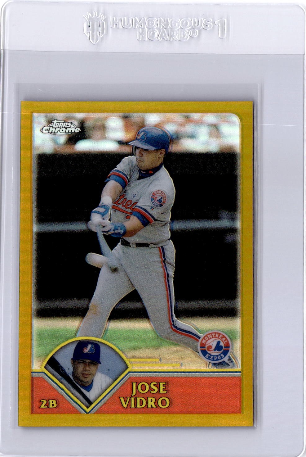 2003 Topps Chrome #94 Jose Vidro Gold Refractor #/449