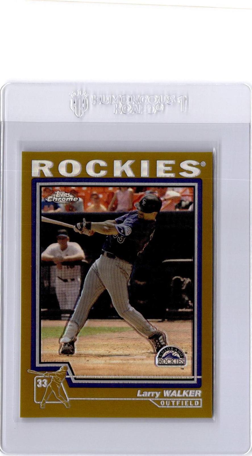 2004 Topps Chrome #270 Larry Walker Gold Refractor