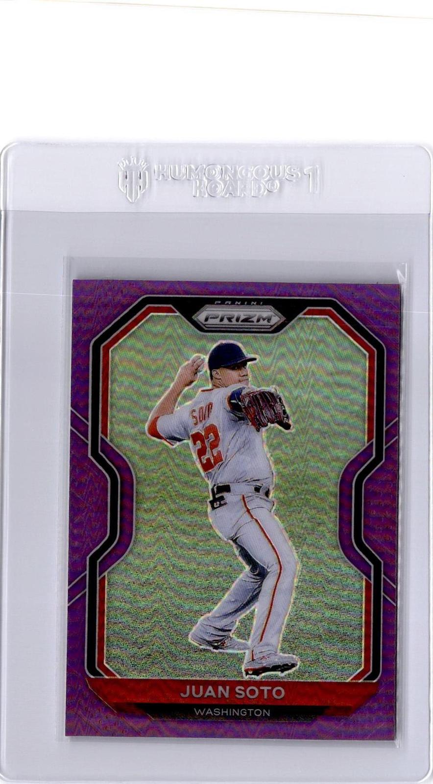 2021 Panini Prizm #203 Juan Soto Purple Prizm