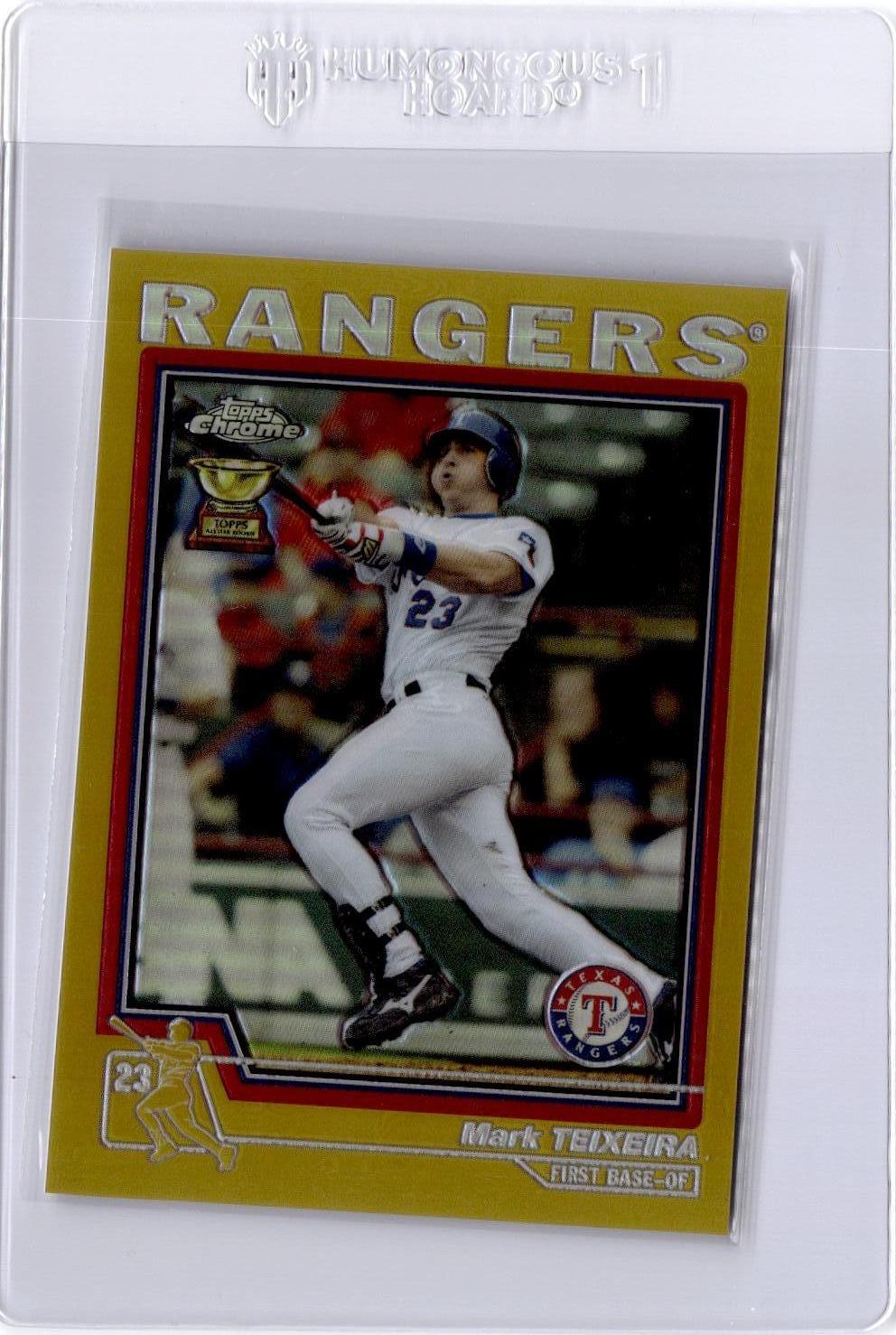 2004 Topps Chrome #281 Mark Teixeira Gold Refractor