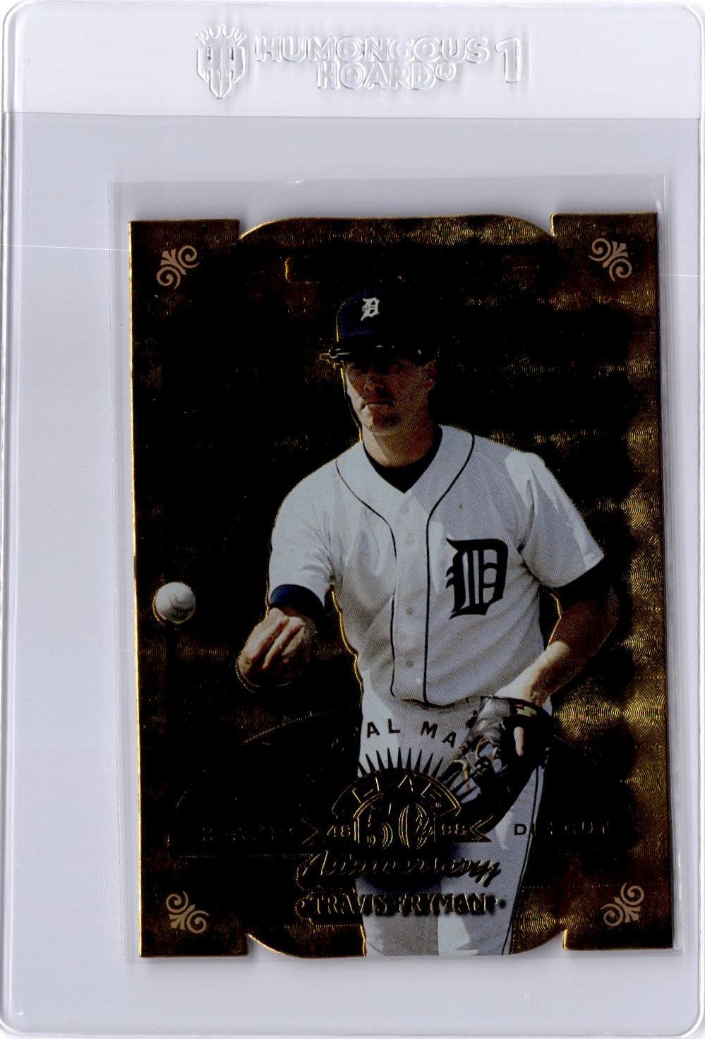 1998 Leaf #111 Travis Fryman Fractal Diamond Axis #/50