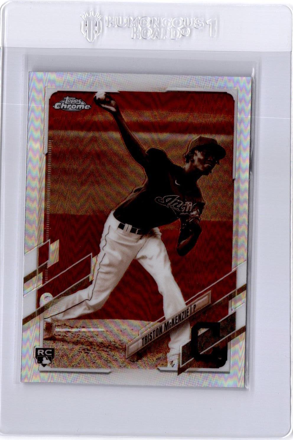 2021 Topps Chrome #21 Triston McKenzie Sepia Refractor