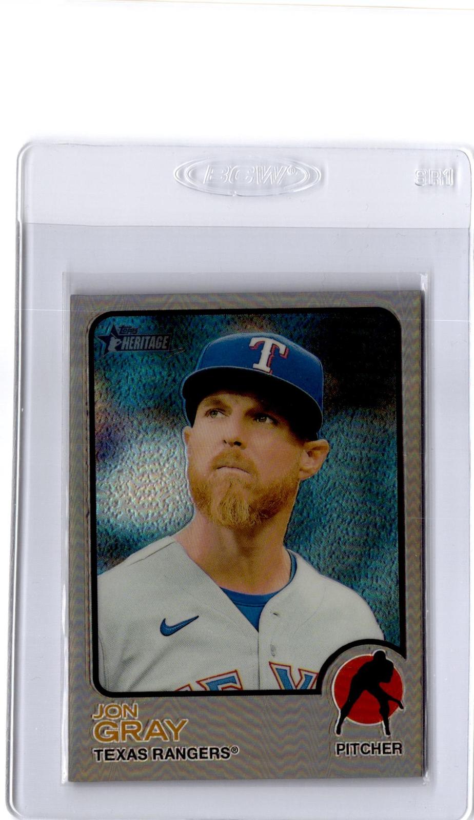 2022 Topps Heritage #706 Jon Gray Chrome Refractor #/673